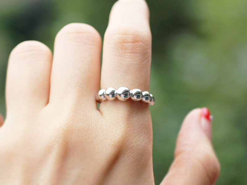 925 sterling silver bubble ring