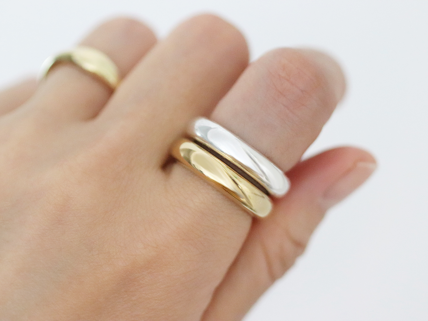 18k Solid Yellow Gold Textured Extra Wide Ring for Women 16 Mm Wide, 2 Mm  Thick - Etsy
